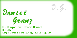 daniel granz business card